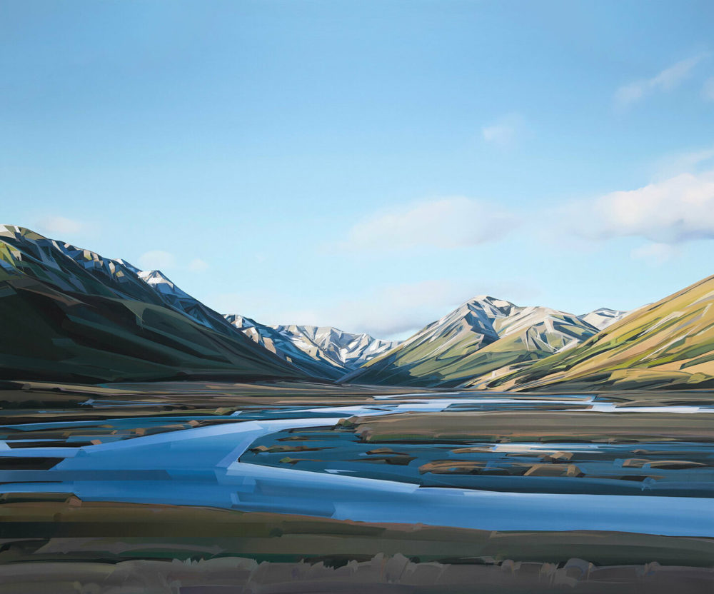 Evening Light In The Valley, Ahuriri Valley