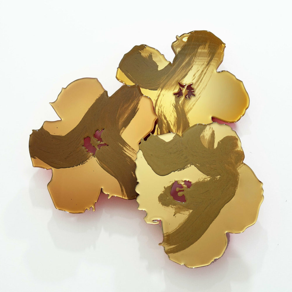 Sally Bulling, Flowers From: Andy - Bouquet VII original contemporary abstract resin painting at Parnell Gallery Auckland NZ