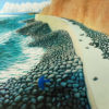 Michael Smither Sea Wall and Kingfisher limited edition fine art print at Parnell Gallery Auckland NZ