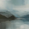 Solitude original abstracted landscape painting by renowned NZ artist Greer Clayton at Parnell Gallery Auckland NZ