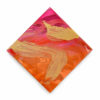 Sally Bulling, Cruel Summer - Shocking Pink & Popsicle Orange original contemporary abstract resin painting at Parnell Gallery Auckland NZ