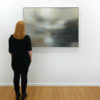 Dawn Shadows original abstracted landscape painting by renowned NZ artist Greer Clayton at Parnell Gallery Auckland NZ