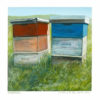 Caroline Bellamy, Beehives original New Zealand landscape painting at Parnell Gallery Auckland NZ