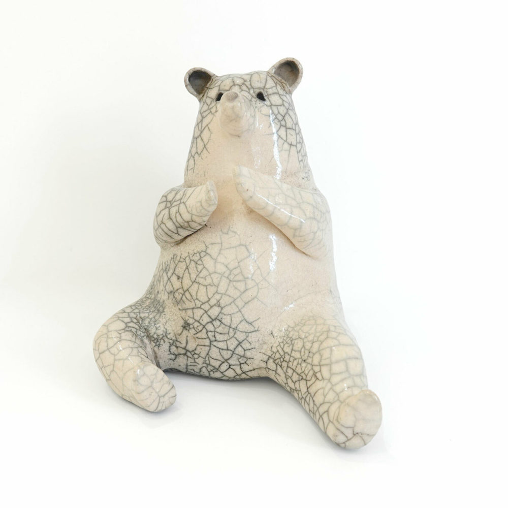 Wilhelmiina Drummond I wonder if I might ceramic raku fired sculpture at Parnell Gallery Auckland NZ