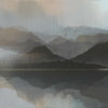 Warm Reflections original abstracted landscape painting by renowned NZ artist Greer Clayton at Parnell Gallery Auckland NZ