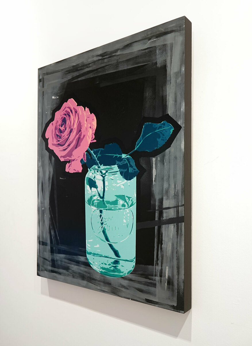 Study of Pink Rose in Agee Jar 1.1