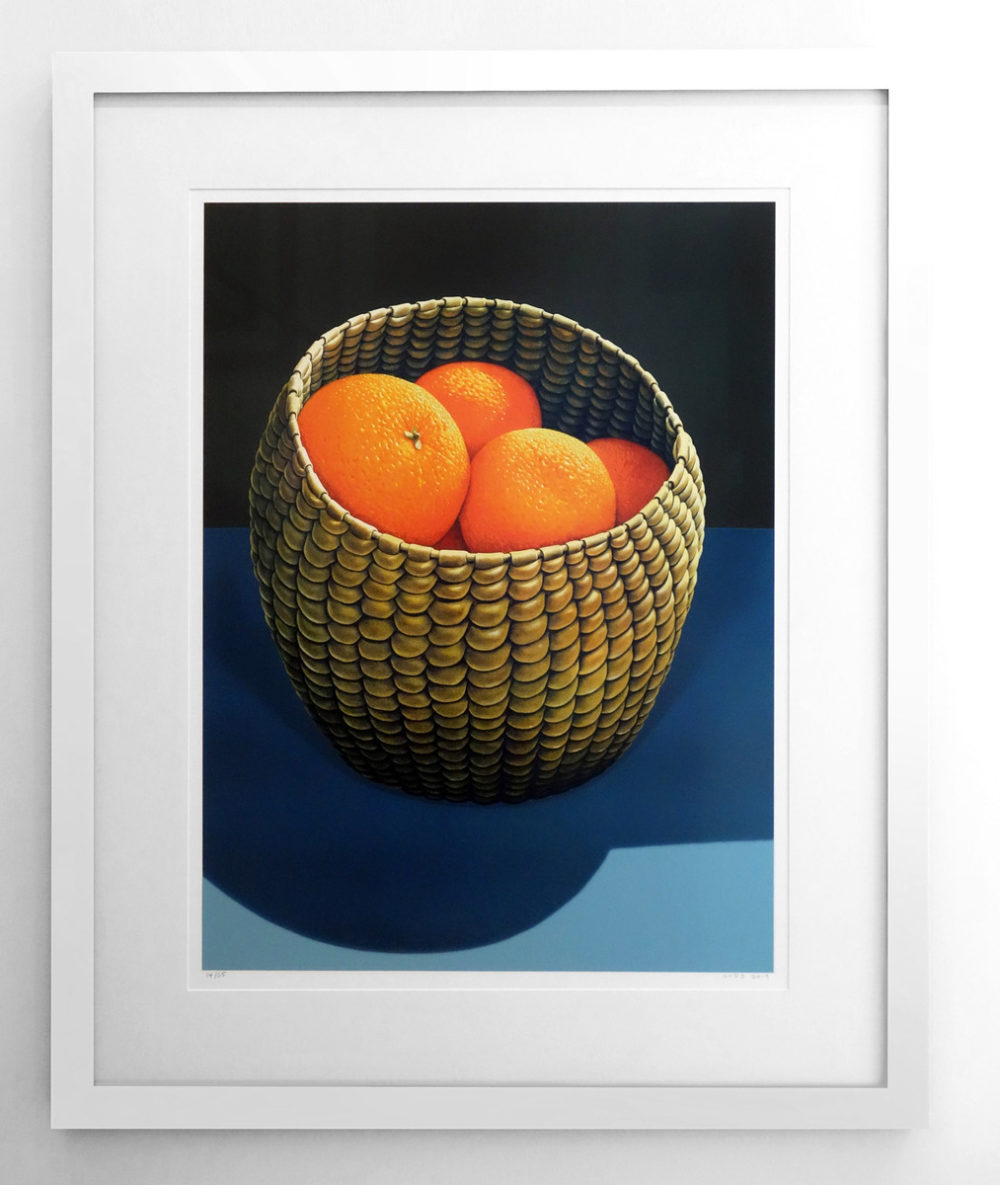 Oranges in a Seagrass Basket