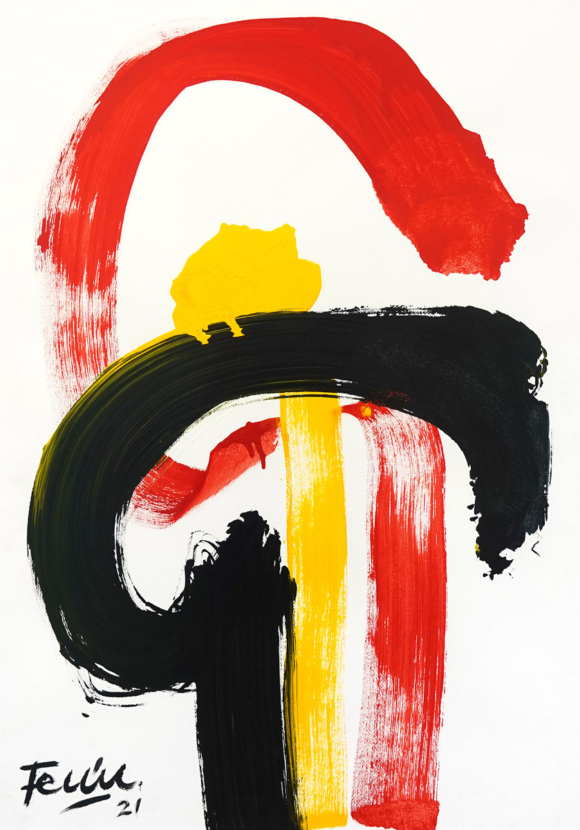 Fatu Feu'u Untitled I original painting at Parnell Gallery Auckland NZ