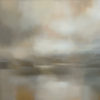 Warming Dusk original abstracted landscape painting by renowned NZ artist Greer Clayton at Parnell Gallery Auckland NZ