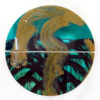 Sally Bulling, Poolside Dreamers - Diptych original contemporary abstract resin painting at Parnell Gallery Auckland NZ