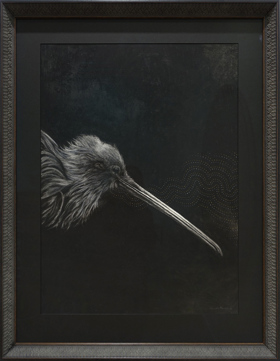 Gareth Barlow Kiwi original painting at Parnell Gallery Auckland NZ