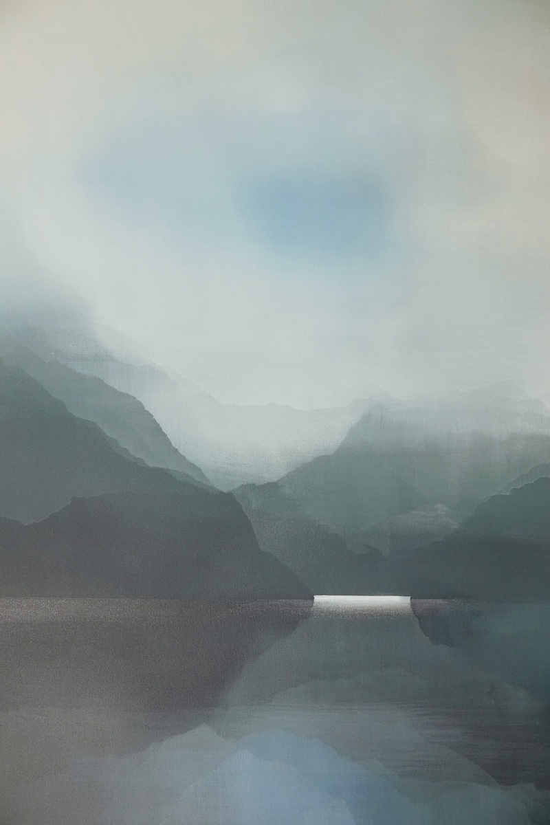 Blue Peeks Through II