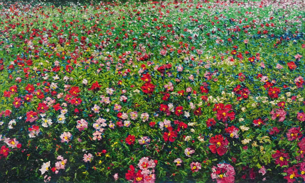 Peter Hackett Evocations VIII original impasto oil painting at Parnell Gallery Auckland NZ