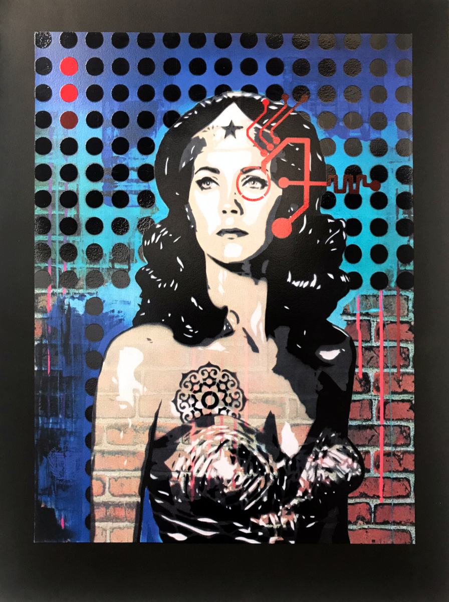 Brad Novak AKA New Blood Pop Amazon 2.5 (A) - BV limited edition fine art print at Parnell Gallery Auckland NZ