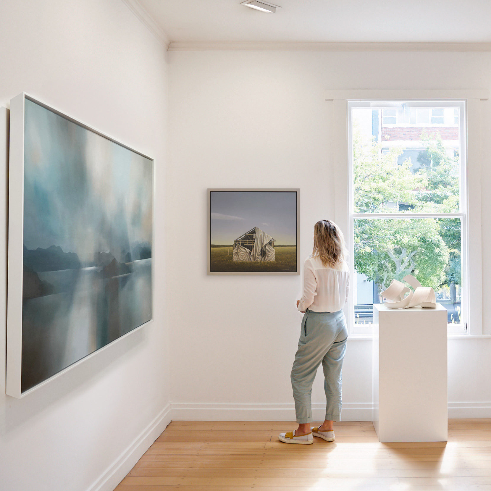 Greer Clayton Neil Driver Elliot Love & Kiya Nancarrow at Parnell Gallery Auckland NZ