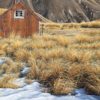 Camp Stream Hut limited edition print by Michelle Bellamy available to purchase from Parnell Gallery