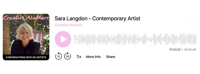 creative matters podcast link for Sara Langdon