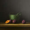 Plums and Green Bucket
