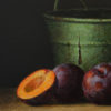 Plums and Green Bucket