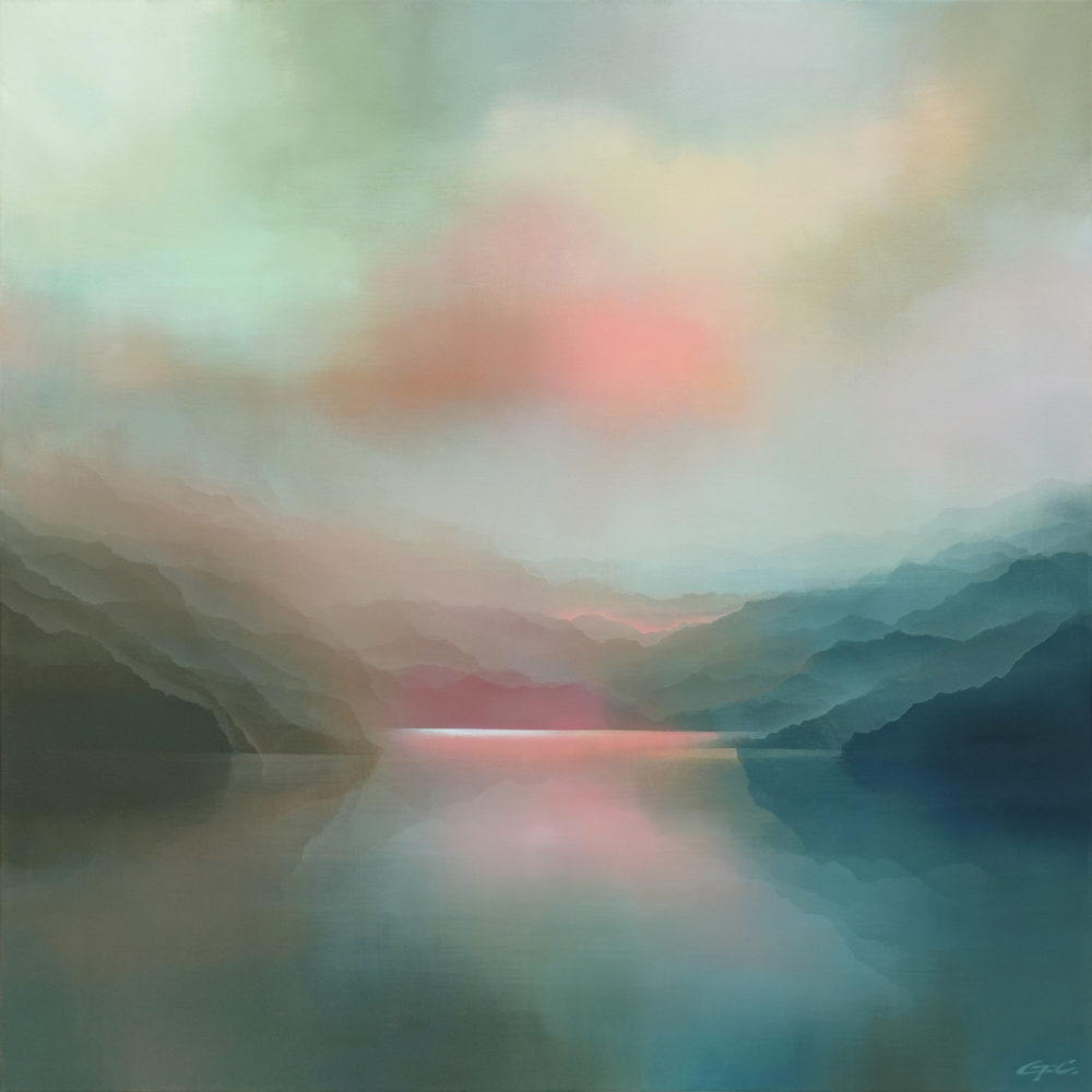 Coloured Clouds Cascading