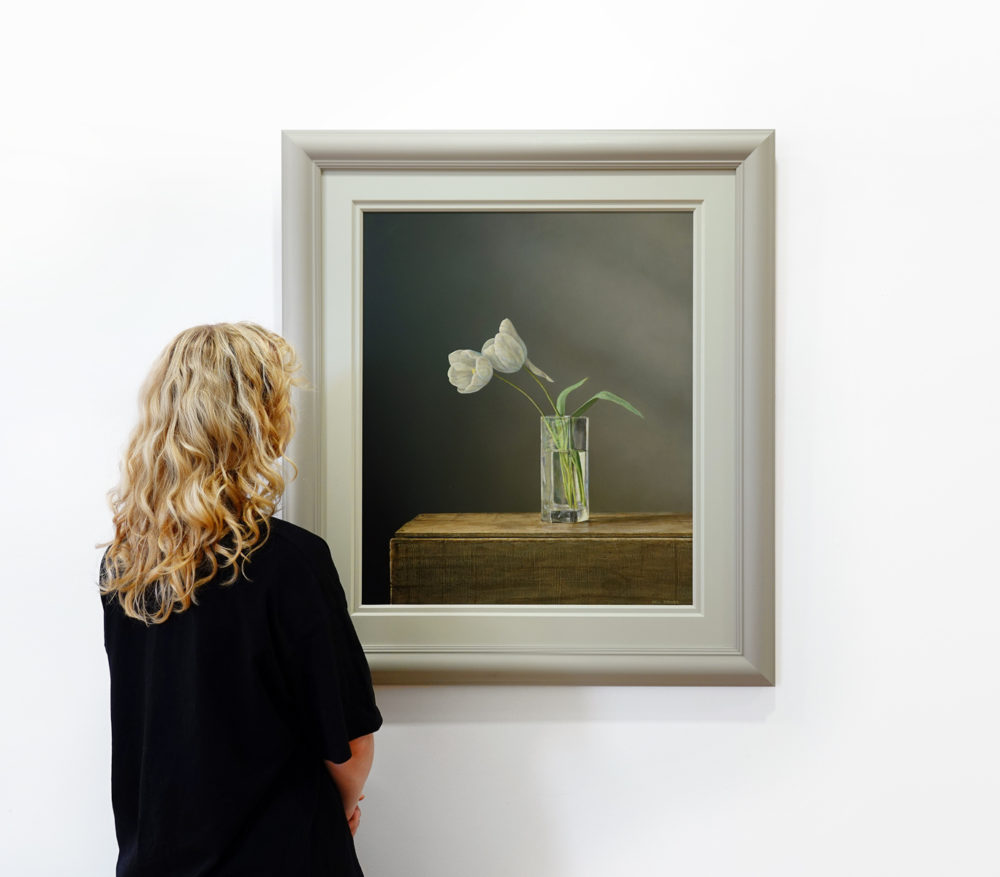Two White Tulips