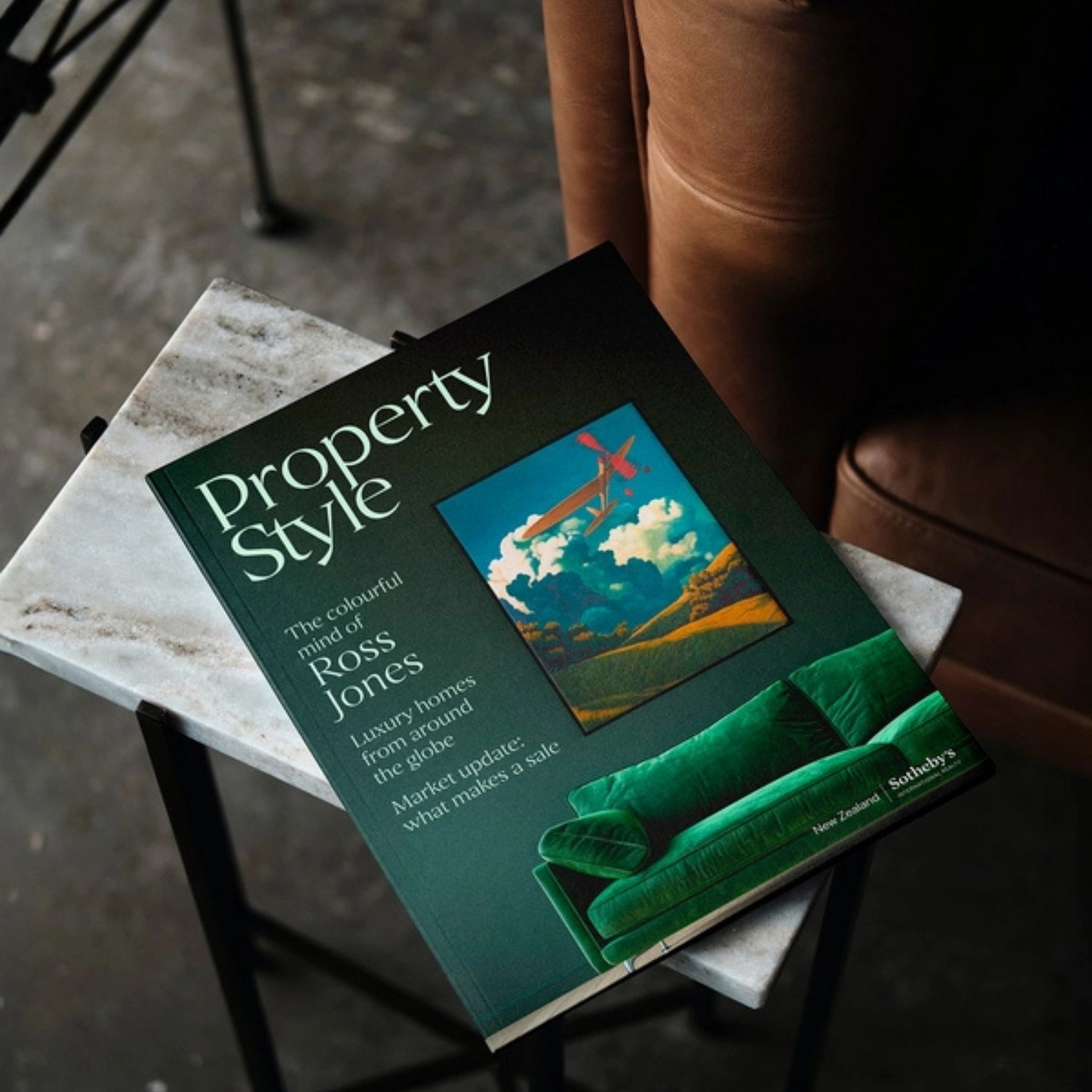 Ross Jones features on the cover of Sothebys Property Style Magazine