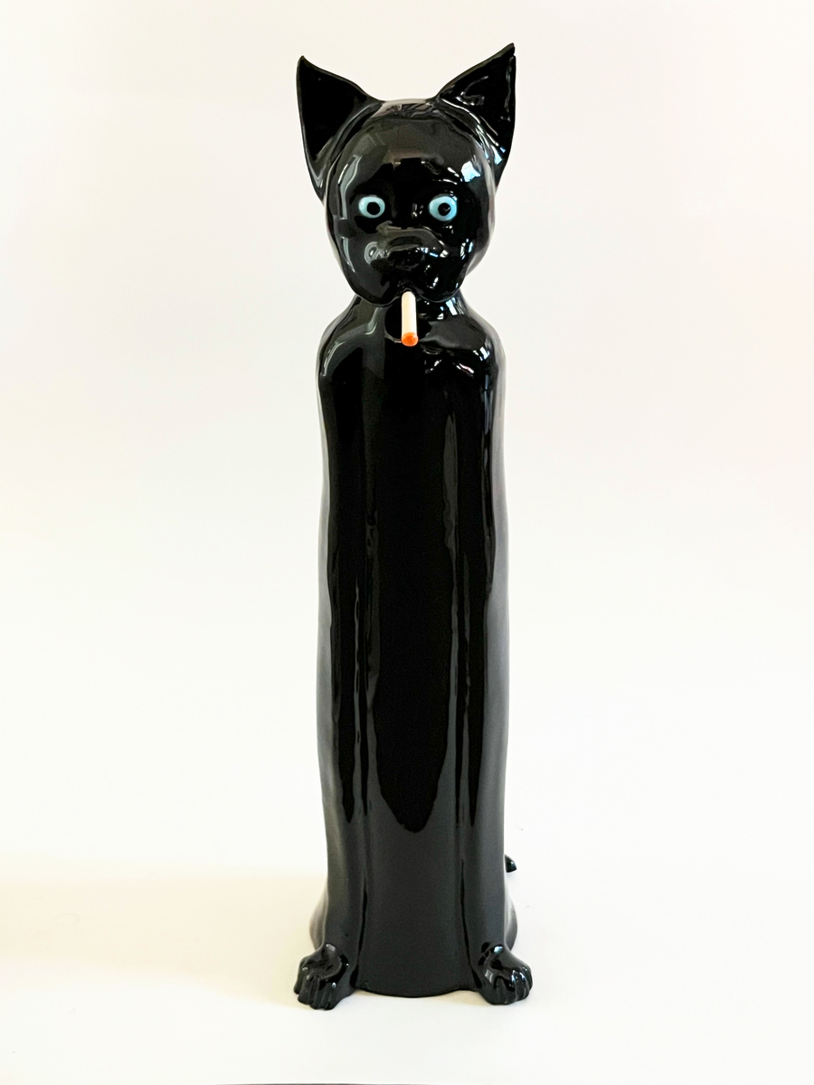 Smoking Black Dog