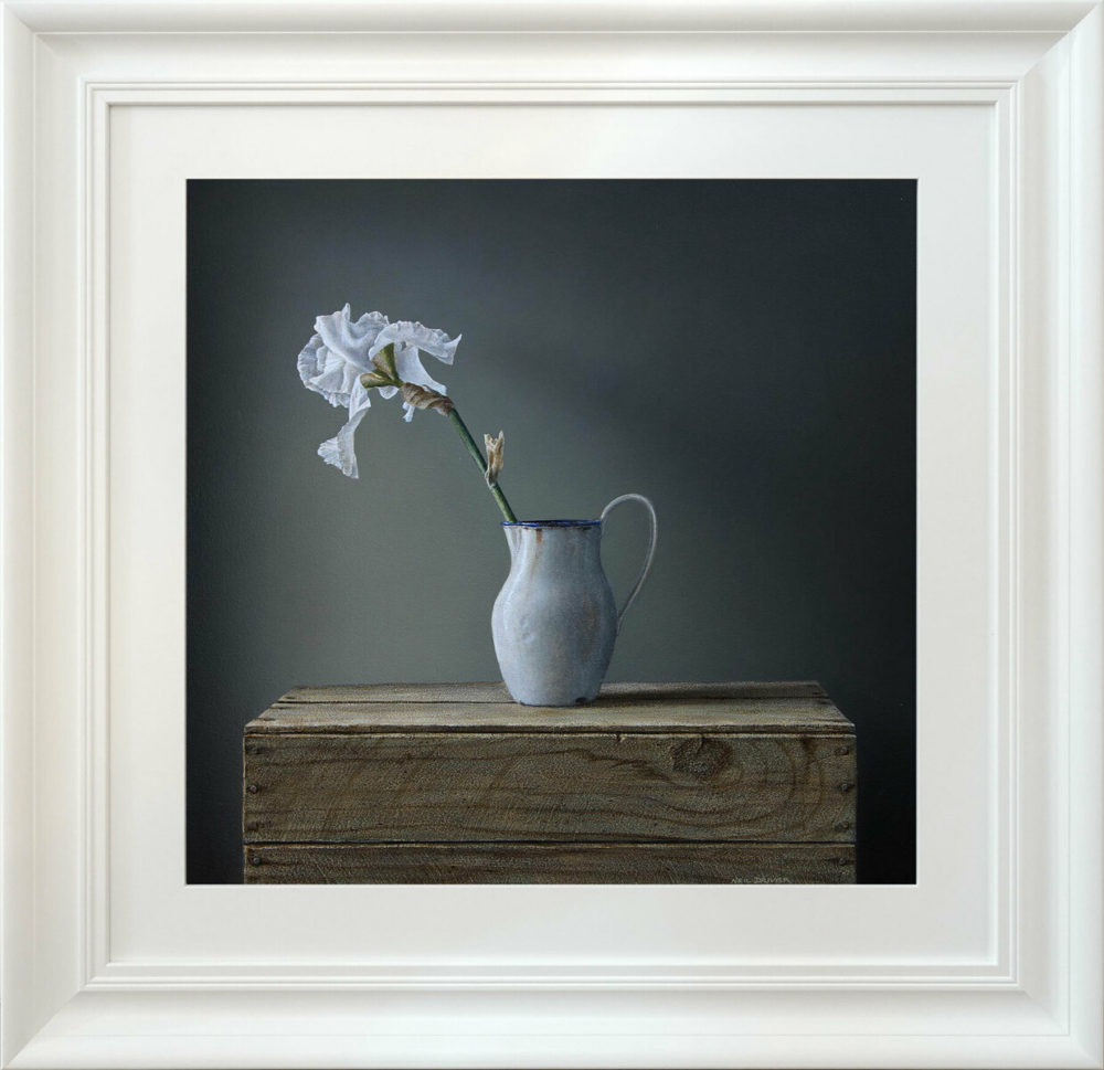 Iris in Enamel Jug
