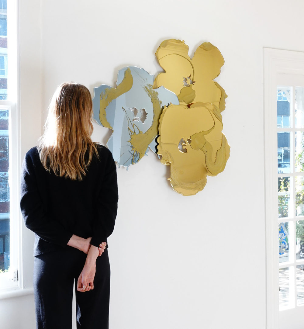 Flowers from Andy: Ice Blue and Aspen Gold