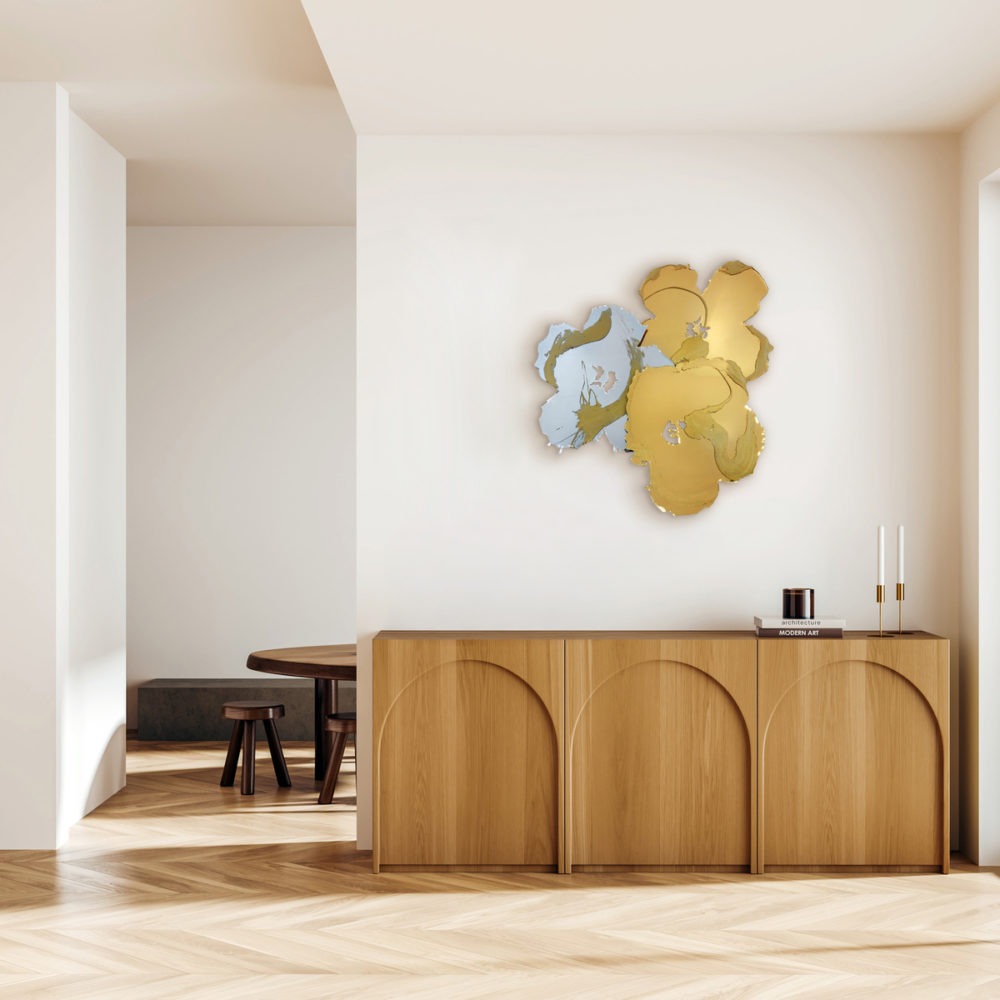 Flowers from Andy: Ice Blue and Aspen Gold