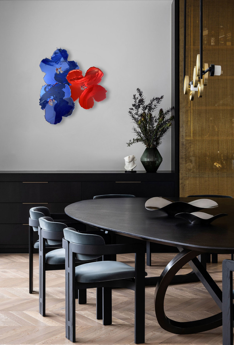 Flowers From Andy XIII: Azure Blue & Sunkist Coral