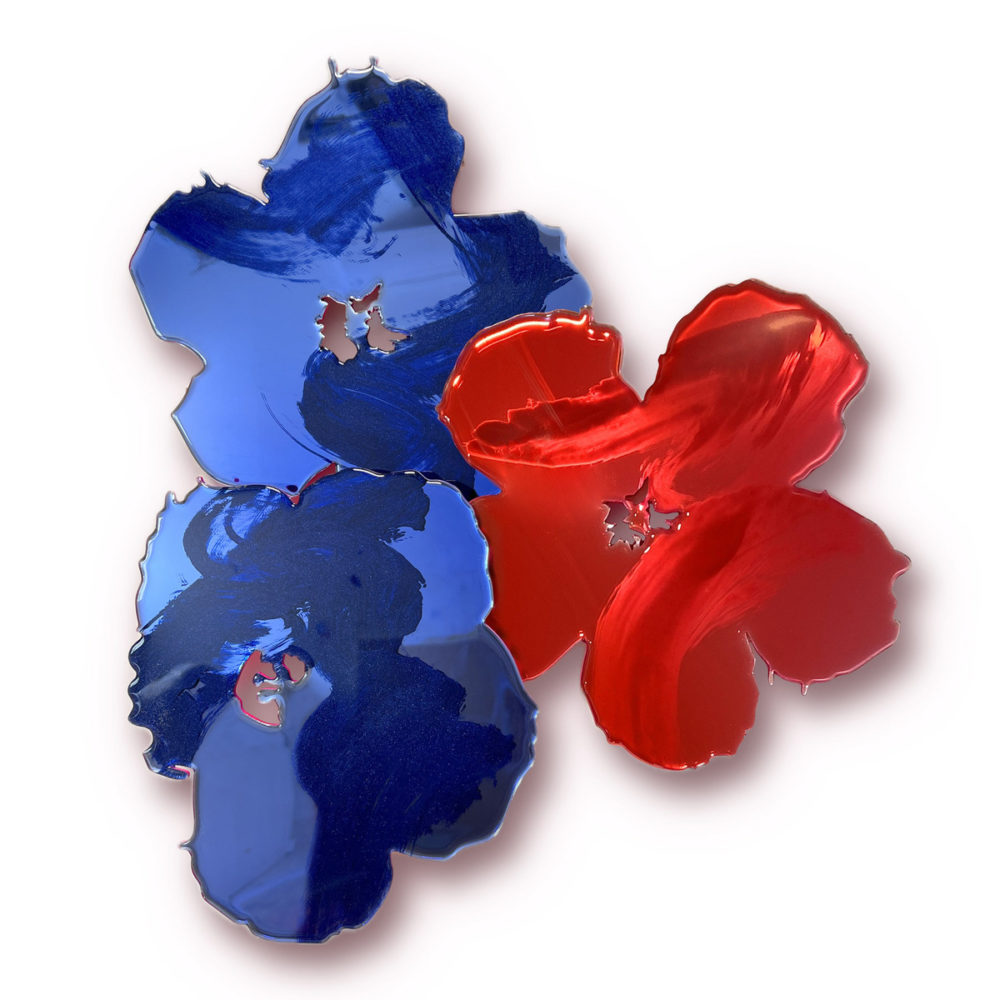 Flowers From Andy XIII: Azure Blue & Sunkist Coral