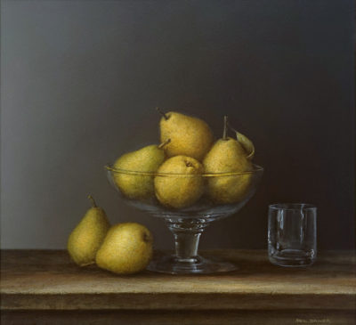 Pears in Glass Bowl