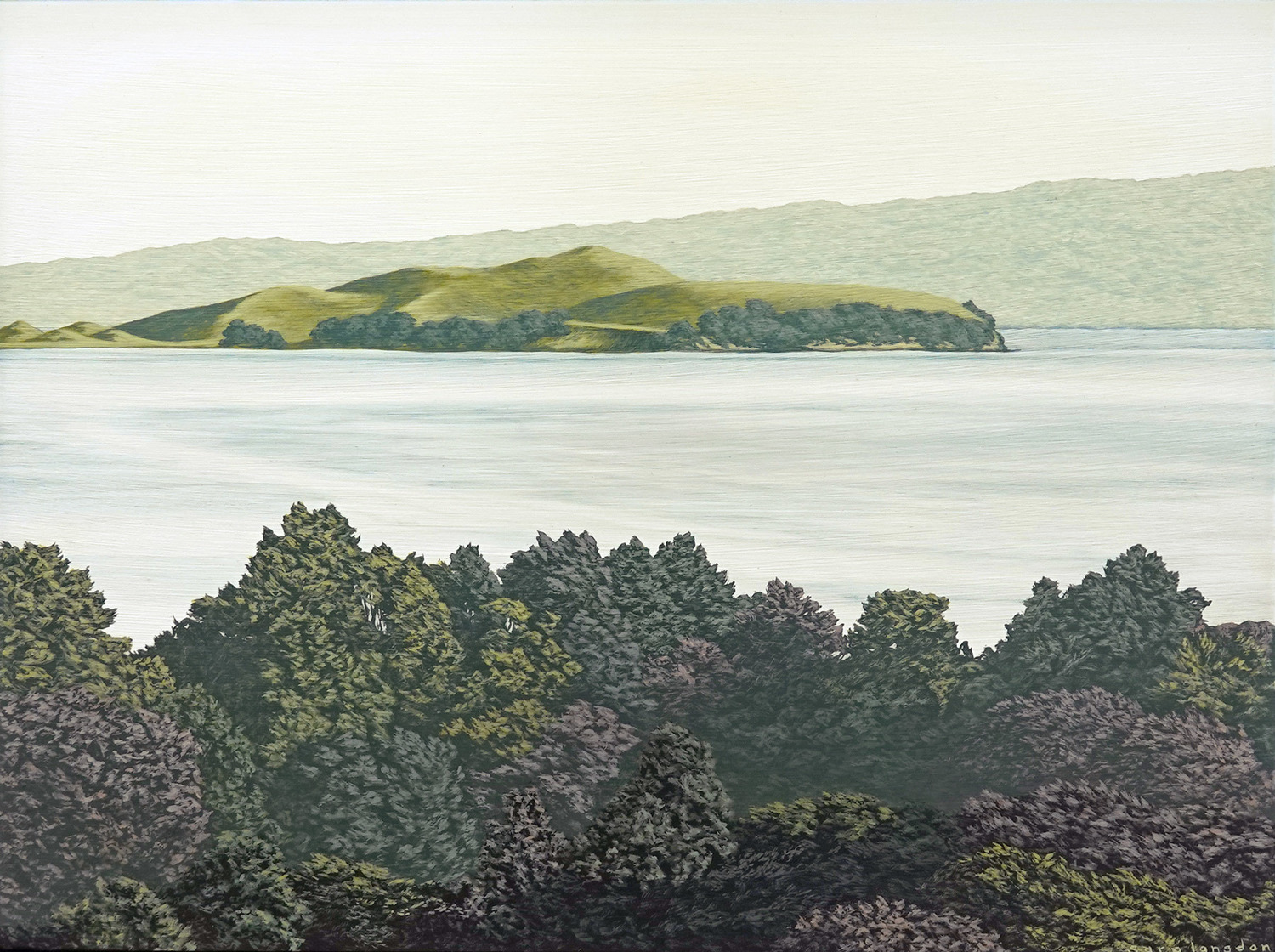 Waitemata Dusk II (Browns and Rangitoto Islands)