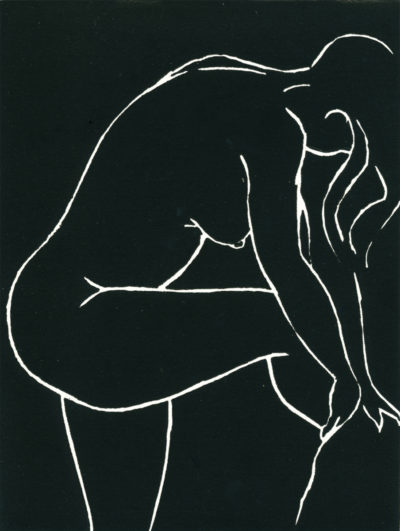 Woman Drying Herself