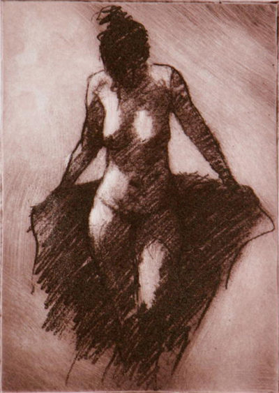 Woman Drying Herself