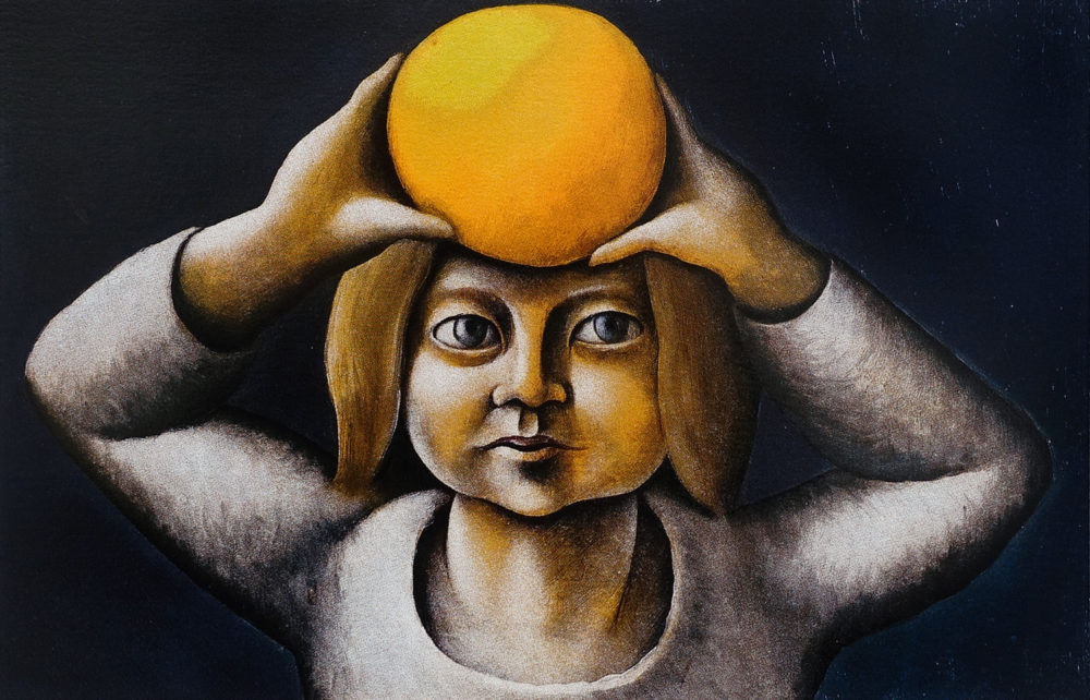 Sarah with the Yellow Ball