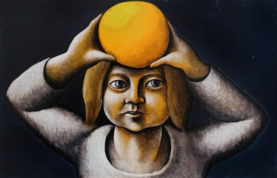 Sarah with the Yellow Ball