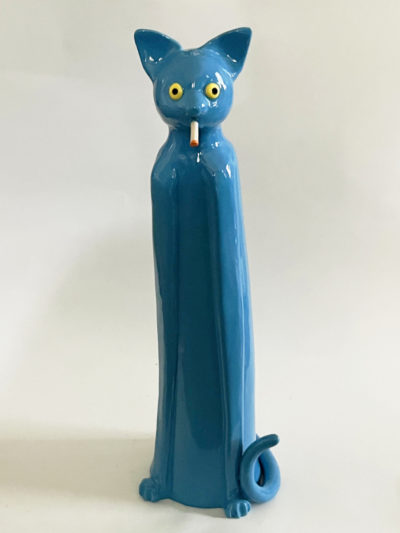 Blue Smoking Cat