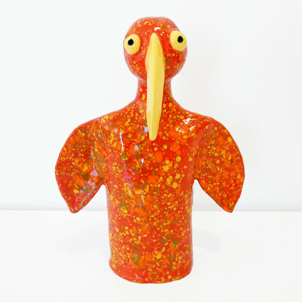 Orange Crystal Bird