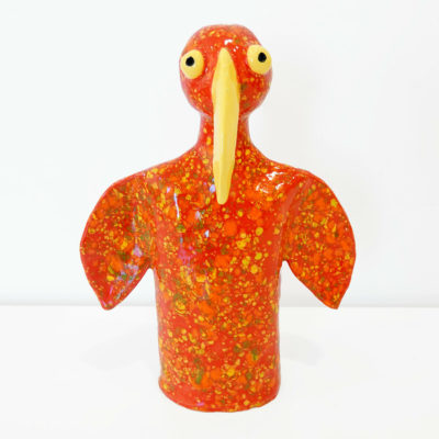 Orange Crystal Bird