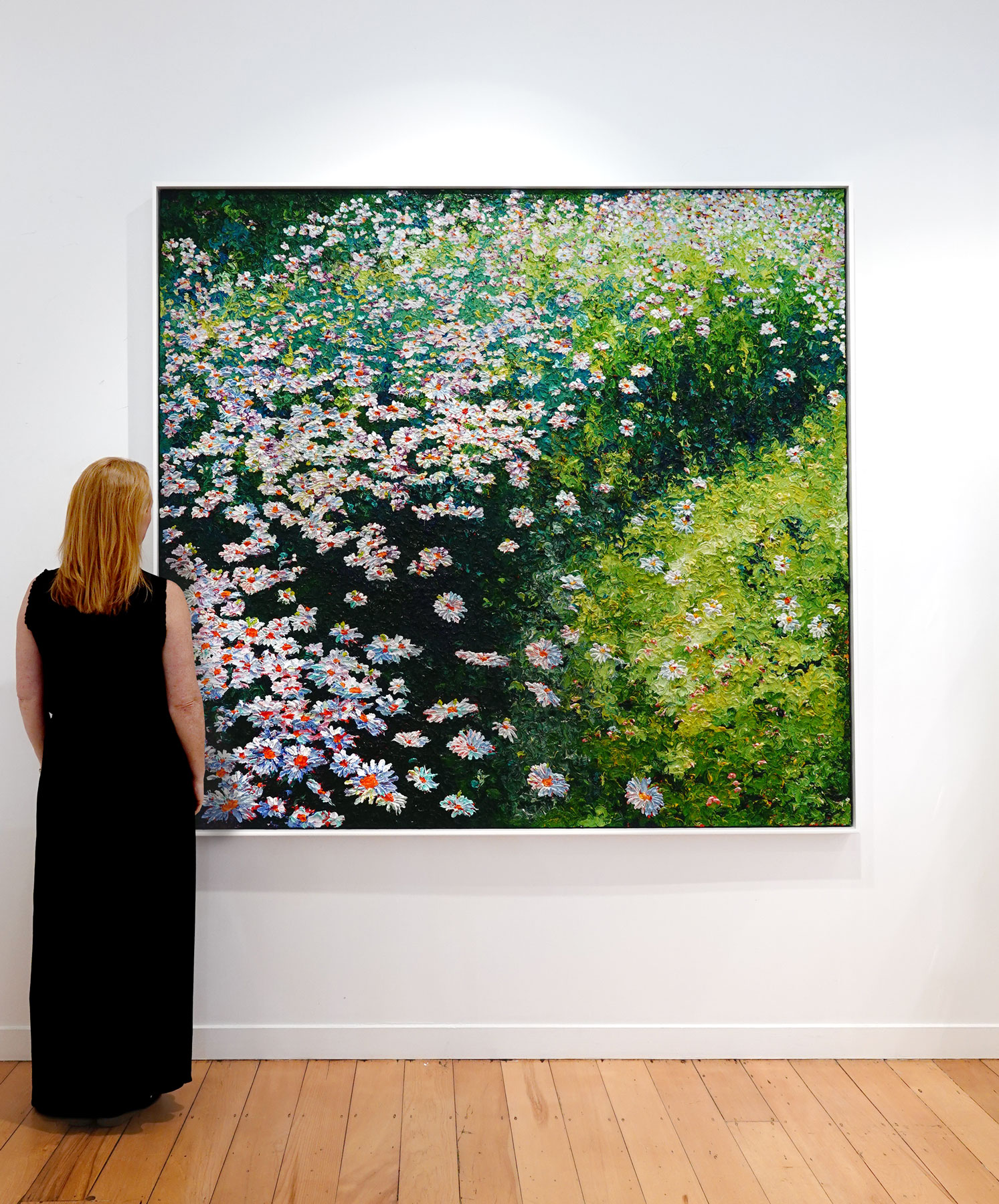 Peter Hackett large scale impasto oil painting at Parnell Gallery Auckland NZ