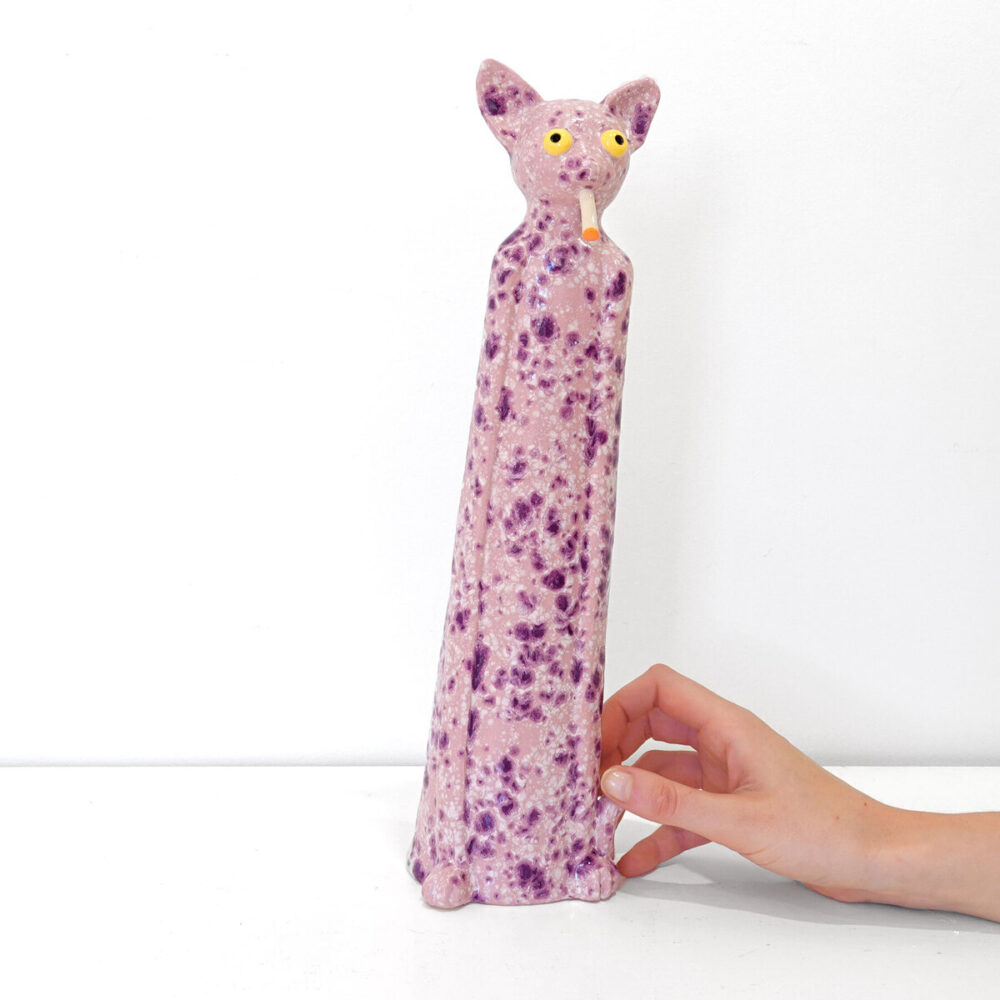 Pink Crystal Cat