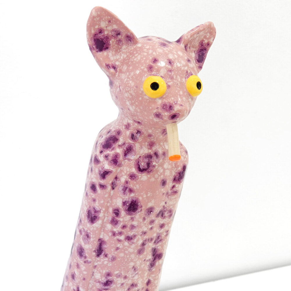 Pink Crystal Cat