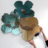 Flowers From Andy - Sea Mineral, Stone Tide & Jasper Gold. 600mm Flowers