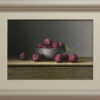 Plums in Metal Bowl