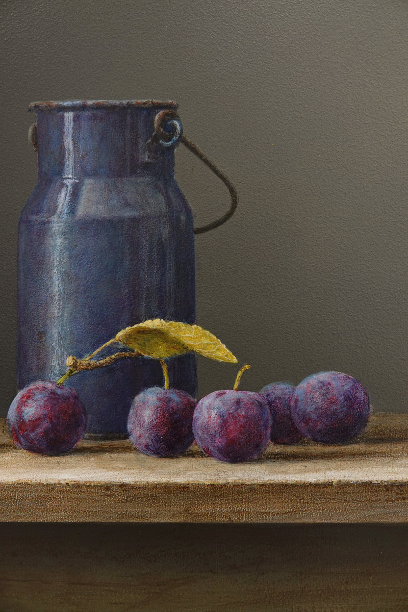Plums & Blue Flask