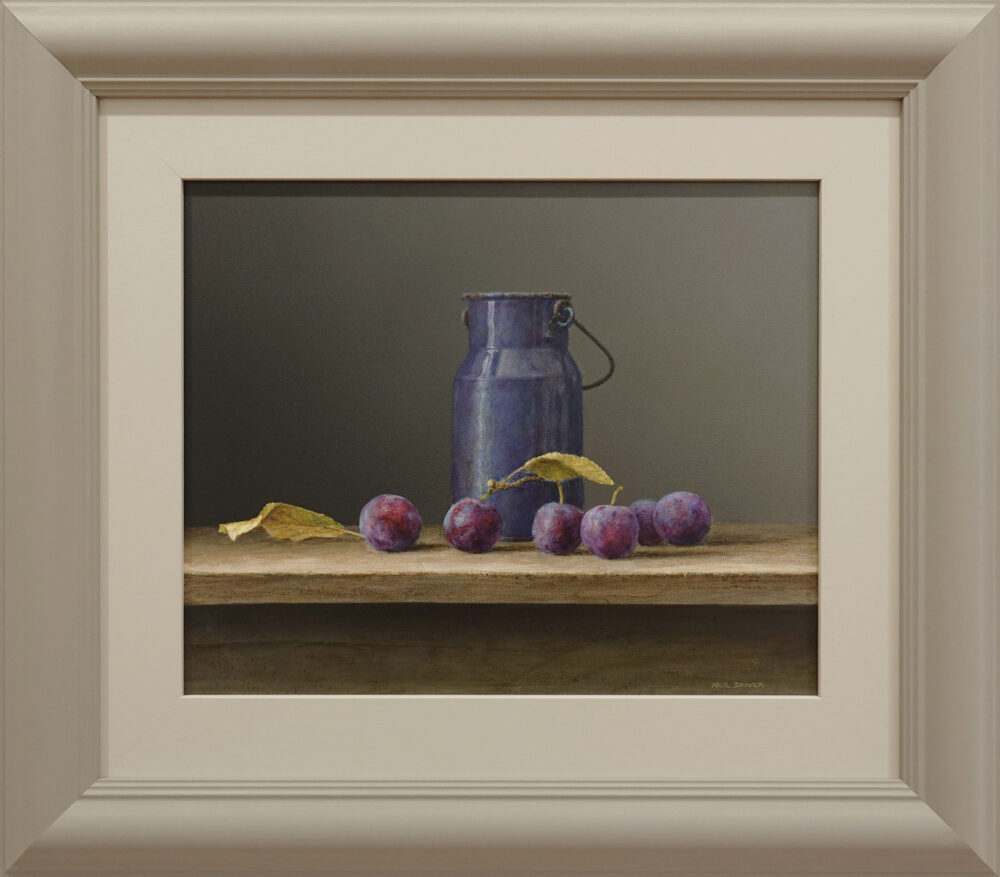 Plums & Blue Flask