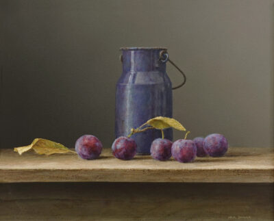 Plums & Blue Flask